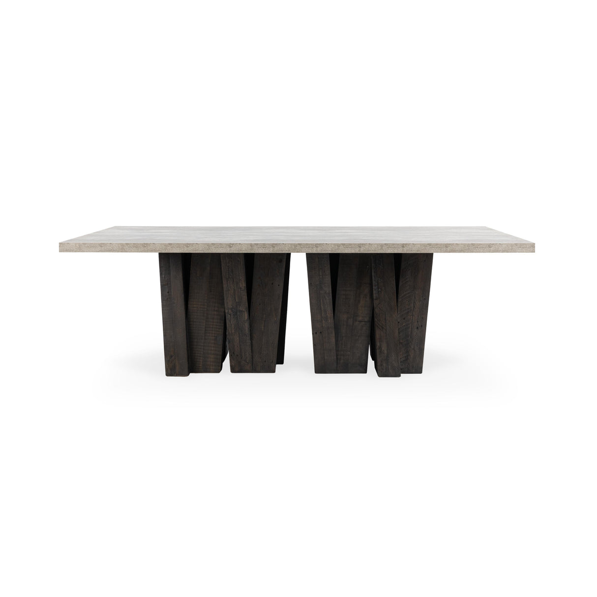 Simone Dining Table - Olive Brown/Antique Gray by Classic Home at Eve Furniture