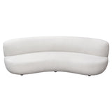 Simone White Curved Sofa by Diamond Sofa at Eve Furniture