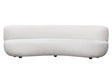 Simone White Curved Sofa by Diamond Sofa at Eve Furniture