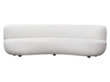 Simone White Curved Sofa by Diamond Sofa at Eve Furniture