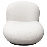 Simone White Swivel Accent Chair by Diamond Sofa at Eve Furniture