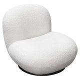 Simone White Swivel Accent Chair by Diamond Sofa at Eve Furniture