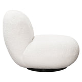 Simone White Swivel Accent Chair by Diamond Sofa at Eve Furniture