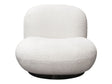 Simone White Swivel Accent Chair by Diamond Sofa at Eve Furniture