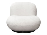Simone White Swivel Accent Chair by Diamond Sofa at Eve Furniture