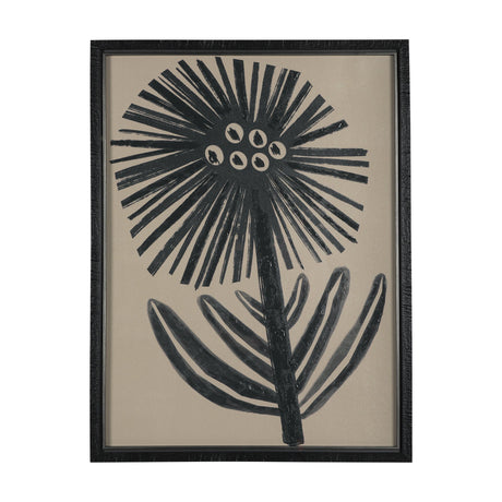 Simple Floral - Bloom by Mercana Studio Hand Embellished Textured Framed Art Photo Matted under Glas by Mercana at Eve Furniture