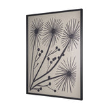 Simple Floral-Grow by Mercana Studio a Hand Embellished Textured Framed Art Print by Mercana at Eve Furniture