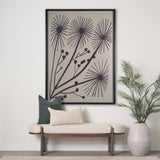 Simple Floral-Grow by Mercana Studio a Hand Embellished Textured Framed Art Print by Mercana at Eve Furniture
