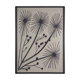 Simple Floral-Grow by Mercana Studio a Hand Embellished Textured Framed Art Print by Mercana at Eve Furniture