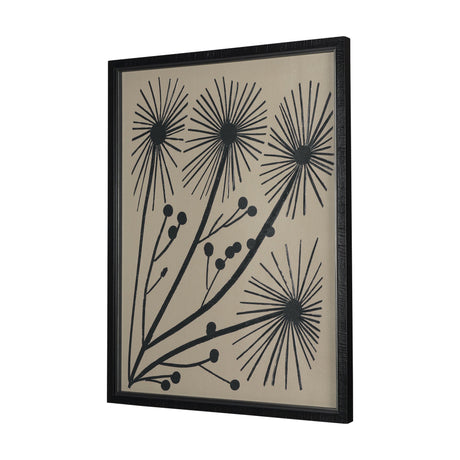 Simple Floral - Grow by Mercana Studio Hand Embellished Textured Framed Art Photo Matted under Glass by Mercana at Eve Furniture