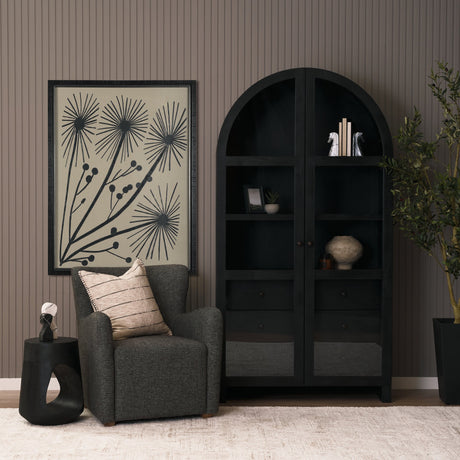 Simple Floral - Grow by Mercana Studio Hand Embellished Textured Framed Art Photo Matted under Glass by Mercana at Eve Furniture