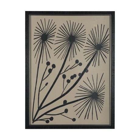 Simple Floral - Grow by Mercana Studio Hand Embellished Textured Framed Art Photo Matted under Glass by Mercana at Eve Furniture