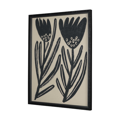 Simple Floral - Lively by Mercana Studio Hand Embellished Framed Art Photo Matted under Glass by Mercana at Eve Furniture