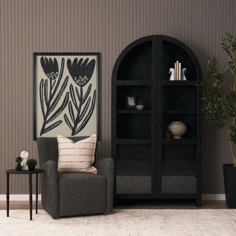 Simple Floral - Lively by Mercana Studio Hand Embellished Framed Art Photo Matted under Glass by Mercana at Eve Furniture