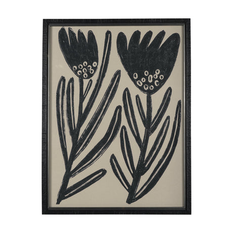 Simple Floral - Lively by Mercana Studio Hand Embellished Framed Art Photo Matted under Glass by Mercana at Eve Furniture