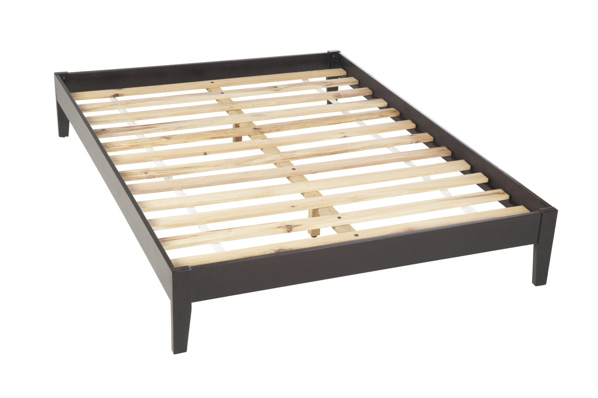 Simple Wood California King Platform Bed in Espresso by Modus Furniture at Eve Furniture