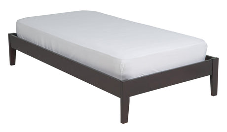 Simple Wood California King Platform Bed in Espresso by Modus Furniture at Eve Furniture