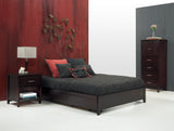 Simple Wood Eastern King Storage Bed in Espresso by Modus Furniture at Eve Furniture