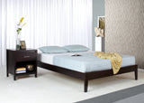 Simple Wood Full Platform Bed in Espresso by Modus Furniture at Eve Furniture