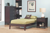 Simple Wood Full Platform Bed in Espresso by Modus Furniture at Eve Furniture