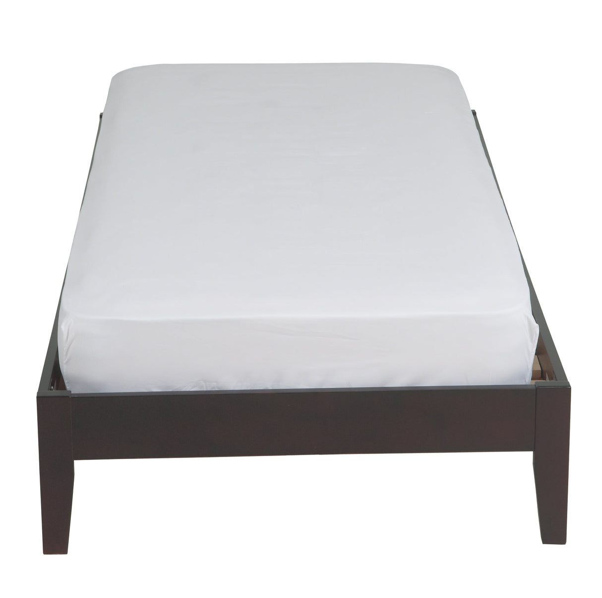 Simple Wood Full Platform Bed in Espresso by Modus Furniture at Eve Furniture