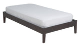 Simple Wood Twin Platform Bed in Espresso by Modus Furniture at Eve Furniture
