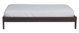 Simple Wood Twin Platform Bed in Espresso by Modus Furniture at Eve Furniture