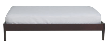Simple Wood Twin Platform Bed in Espresso by Modus Furniture at Eve Furniture