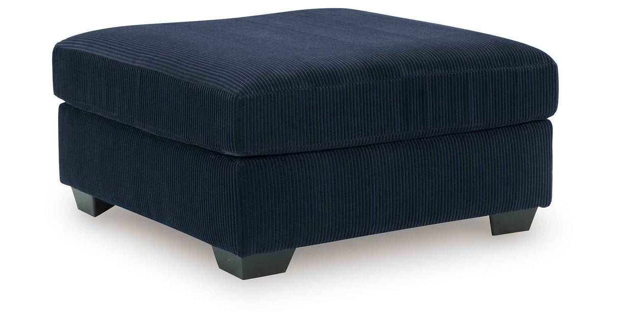 SimpleJoy Navy Oversized Accent Ottoman by Ashley at Eve Furniture