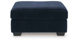 SimpleJoy Navy Oversized Accent Ottoman by Ashley at Eve Furniture