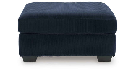 SimpleJoy Navy Oversized Accent Ottoman by Ashley at Eve Furniture
