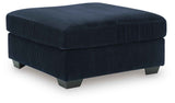 SimpleJoy Navy Oversized Accent Ottoman by Ashley at Eve Furniture