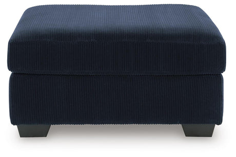 SimpleJoy Navy Oversized Accent Ottoman by Ashley at Eve Furniture