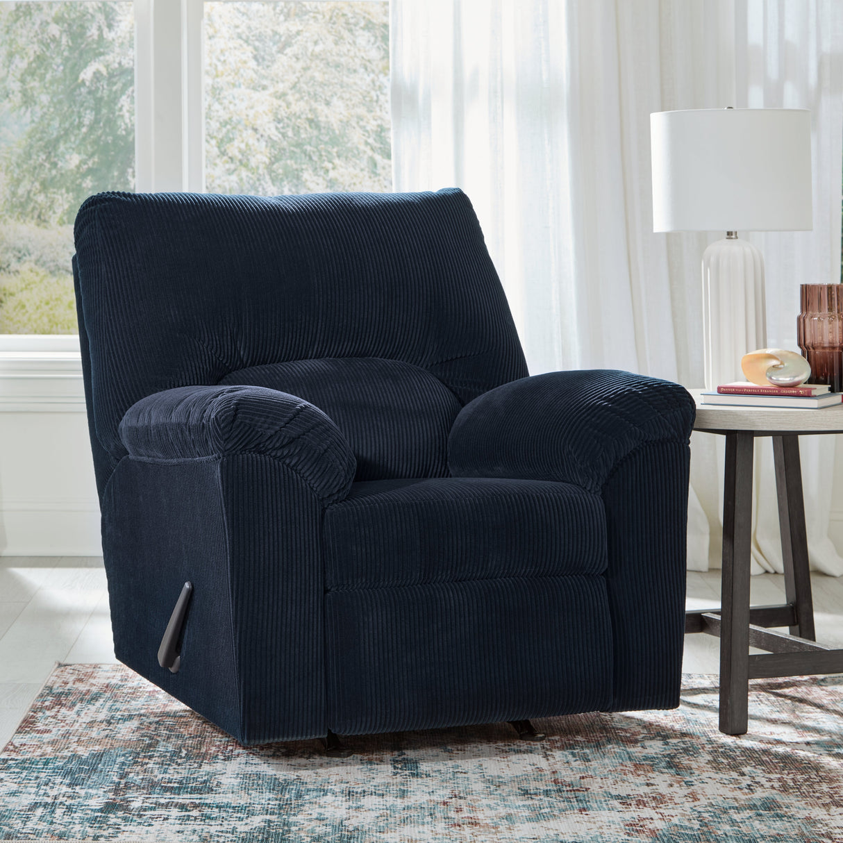 SimpleJoy Navy Recliner