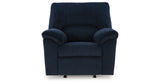 SimpleJoy Navy Recliner by Ashley at Eve Furniture
