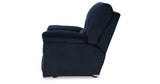 SimpleJoy Navy Recliner by Ashley at Eve Furniture