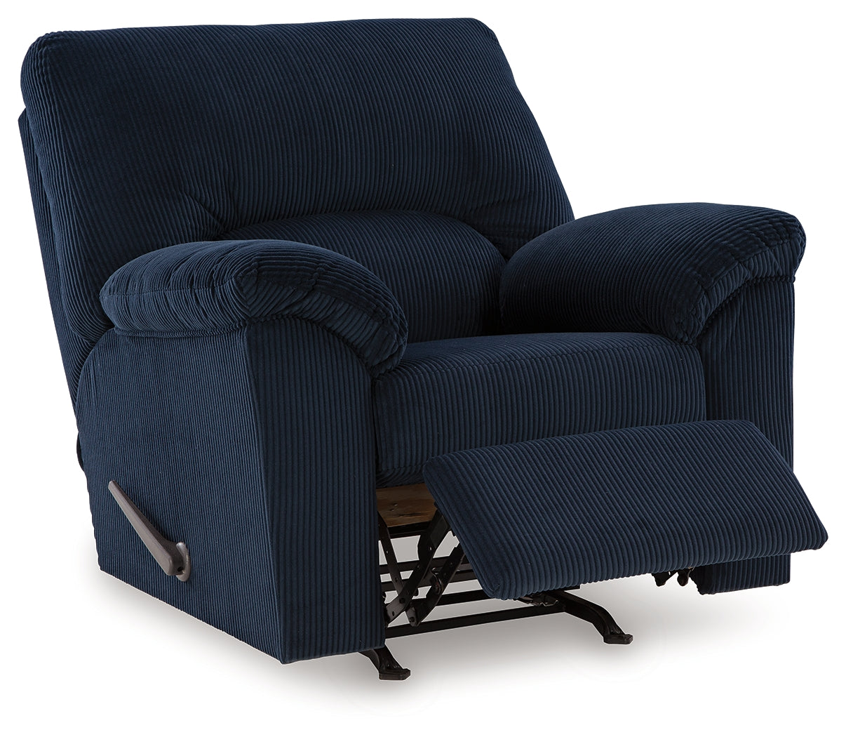 SimpleJoy Navy Recliner by Ashley at Eve Furniture