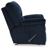SimpleJoy Navy Recliner by Ashley at Eve Furniture