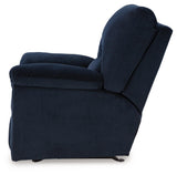 SimpleJoy Navy Recliner by Ashley at Eve Furniture