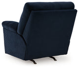 SimpleJoy Navy Recliner by Ashley at Eve Furniture