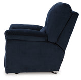 SimpleJoy Navy Recliner by Ashley at Eve Furniture
