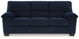 SimpleJoy Navy Sofa by Ashley at Eve Furniture