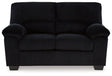 SimpleJoy Onyx Loveseat by Ashley at Eve Furniture