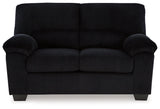 SimpleJoy Onyx Loveseat by Ashley at Eve Furniture