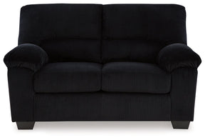 SimpleJoy Onyx Loveseat by Ashley at Eve Furniture