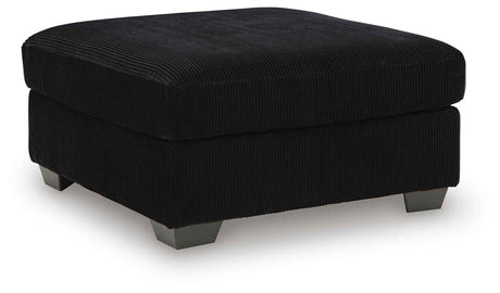 SimpleJoy Onyx Oversized Accent Ottoman by Ashley at Eve Furniture