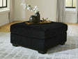 SimpleJoy Onyx Oversized Accent Ottoman by Ashley at Eve Furniture