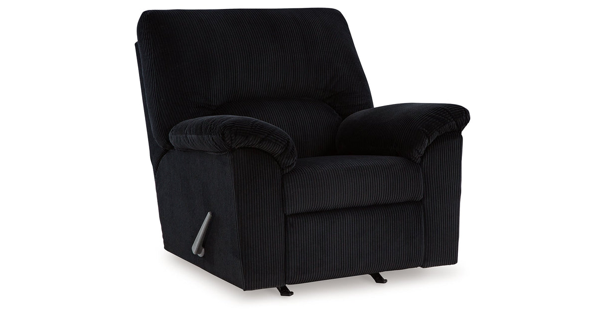 SimpleJoy Onyx Recliner by Ashley at Eve Furniture