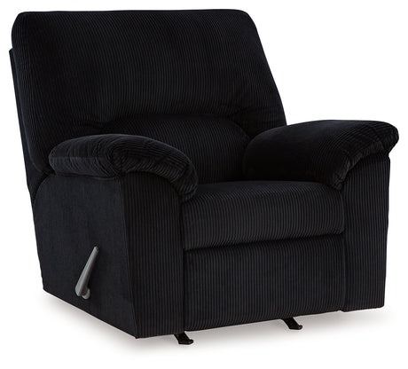 SimpleJoy Onyx Recliner by Ashley at Eve Furniture