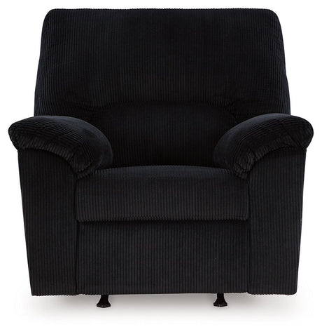 SimpleJoy Onyx Recliner by Ashley at Eve Furniture